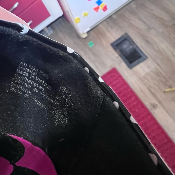 ☠️5/$20 ☠️MINNIE MOUSE | GIRLS POLKA DOT HEELS SZ 2 - Picture 4 of 5